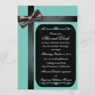 Invitations gaies bleues et noires d'oeufs de