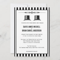 Invitations gais vintages fleuris français de