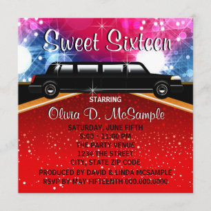 Invitations Glitz Glamor Red Carpet