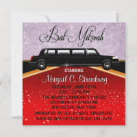 Invitations Glitz Glamor Red Carpet