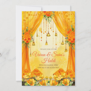 Invitations Haldi numérique invitations haldi