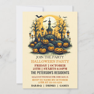 Invitations Haunted Graveyard Halloween Party