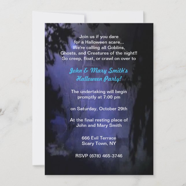Invitations Haunted Hill House (Devant)