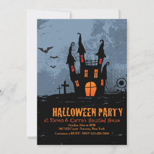 Invitations Haunted House Halloween Party