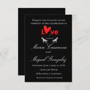 Invitations Horse Love