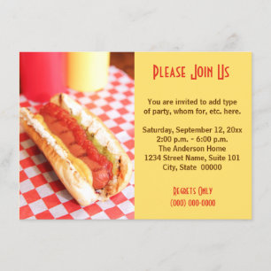 Invitations Hot Dog