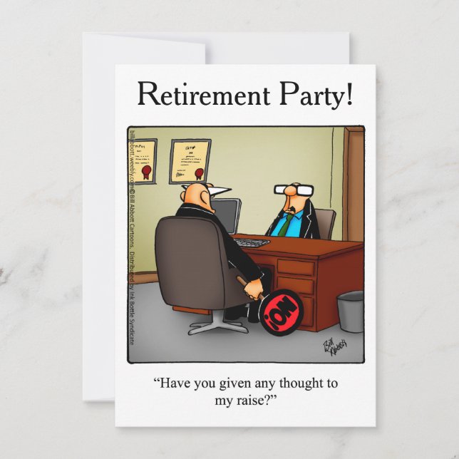 Invitations humoristiques du Parti de la retraite (Devant)