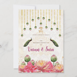 Invitations indiennes et faire-part de mariage hin