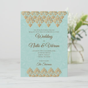 Invitations indiennes et invitations de mariage hi
