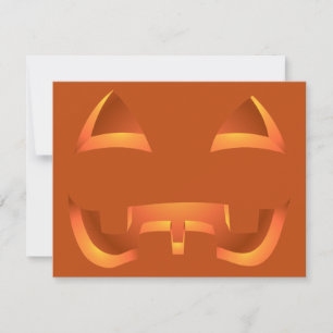 Invitations Jack-o-Lantern Cartes d'Halloween pers