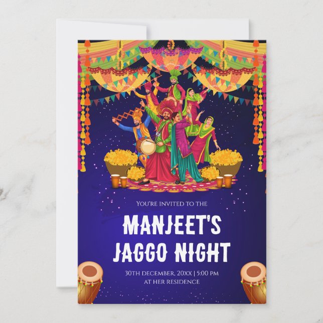 Invitations Jaggo invitation Jago, invitations Jag (Devant)