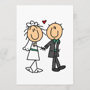 Invitations juste mariées
