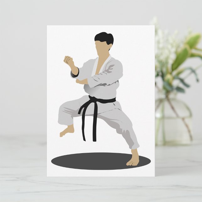 Invitations Karate Pose (Créateur téléchargé)