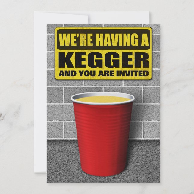 Invitations Kegger (Devant)