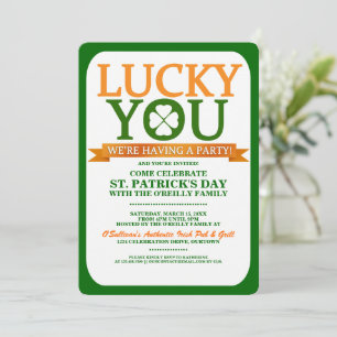 Invitations Lucky St. Patricks Day Party