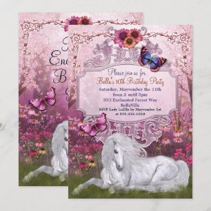 Invitations magiques de fête d'anniversaire de
