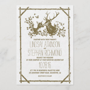 Invitations mariages campagnards rustiques avec ce