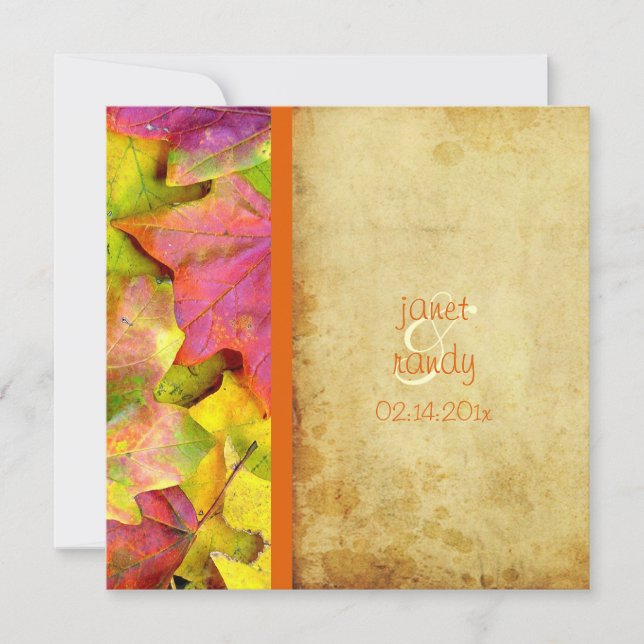 Invitations Mariages de automne Rainbow (Devant)