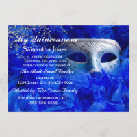 Invitations masquantes de Quinceanera