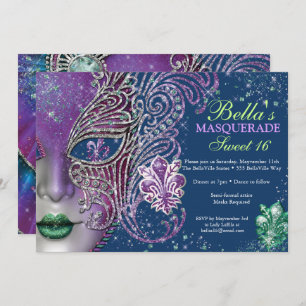 Invitations Masquerade Anniversaire