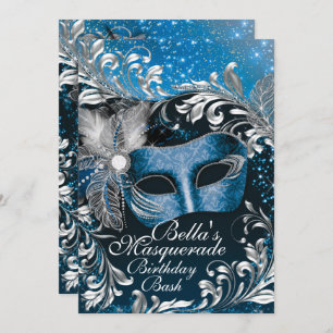 Invitations Masquerade Anniversaire