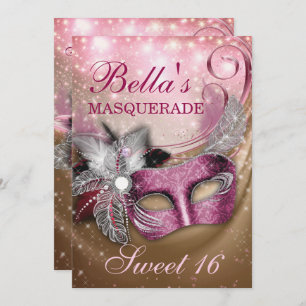 Invitations Masquerade Anniversaire