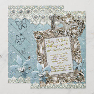 Invitations Masquerade Birthday Event Party