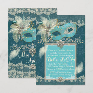 Invitations Masquerade Birthday Event Party