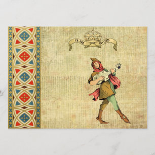 Invitations médiévaux de mariage de barde