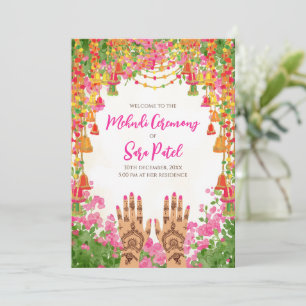 Invitations Mehndi et invitations mariages hindous