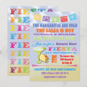 Invitations mexicaines de la répétition du dîner