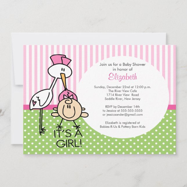 Invitations mignonnes de baby shower de bébé de (Devant)