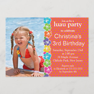 Invitations mignonnes de fête d'anniversaire de