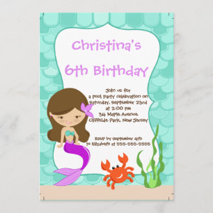 Invitations mignonnes de fête d'anniversaire de