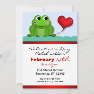 Invitations mignonnes de Saint-Valentin de coeur