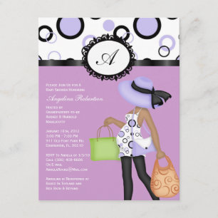 Invitations mignons de baby shower de bébé