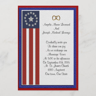 Invitations militaires de mariage formelles