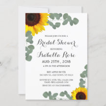 Invitations minimalistes de douche nuptiale tourne