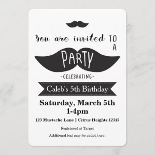 Invitations modernes de FÊTE D'ANNIVERSAIRE de