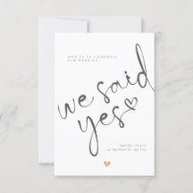 invitations modernes mariage nous avons dit oui si