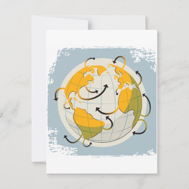 Invitations mondiales Abstraites (Devant)