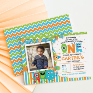 Invitations Monster First Birthday
