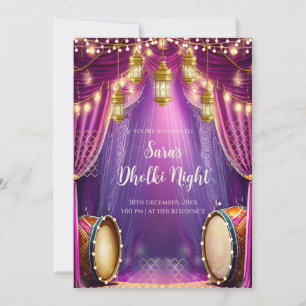 Invitations musulmanes Dholki et invitations Mehnd