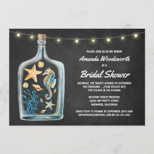 Invitations nautiques de douche nuptiale Chalkboar