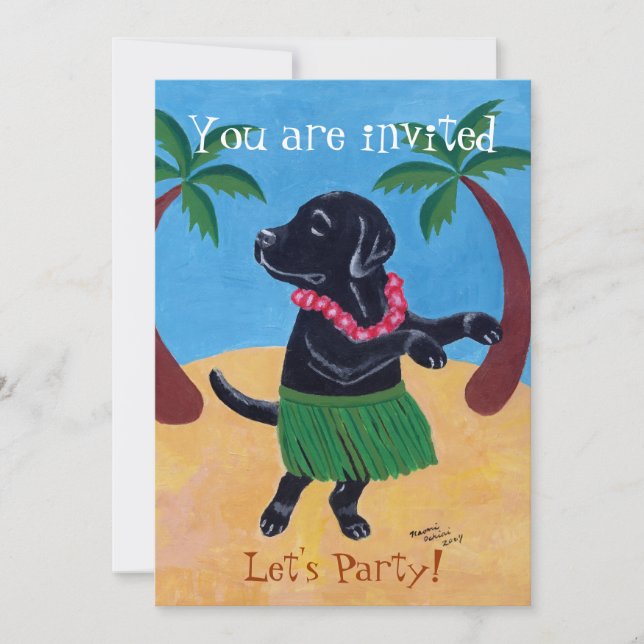 Invitations noires de fête d'anniversaire de (Devant)