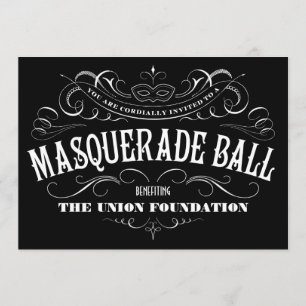 Invitations noires et blanches de boule de