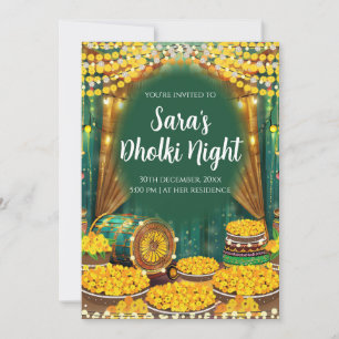 Invitations numériques Dholki et invitation Digita