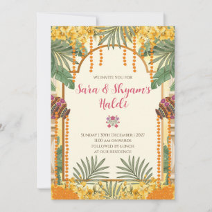 Invitations numériques Haldi Pithi invitations
