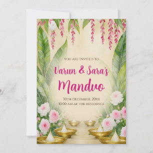 Invitations numériques Mandap Mahurat Invitations