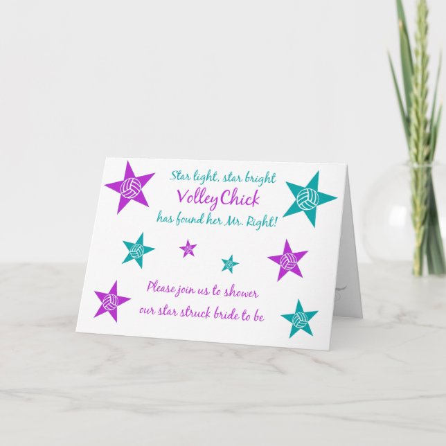 Invitations nuptiales de volleyball (Devant)